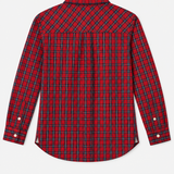 Tommy Hilfiger Red Tartan Ruffle Shirt