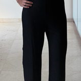 Pantalón fluido negro ZARA S