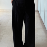 Pantalón negro traje MANGO 42