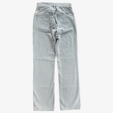 Pantalón recto de rayas azul MANGO 34
