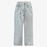 Pantalón recto de rayas azul MANGO 34