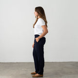 Navy blue flowy trousers