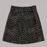 A.P.C. Falda Midi Negra Estampada