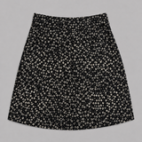 A.P.C. Falda Midi Negra Estampada