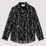 Ba&sh Black Floral Print Blouse