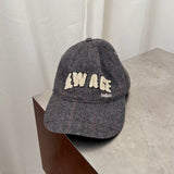 ba&sh "New Age" Embroidered Wool Cap in Grey