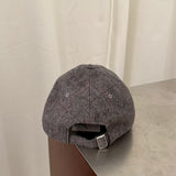 ba&sh "New Age" Embroidered Wool Cap in Grey