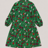 Vestido camisero floral verde ba&sh
