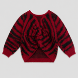 ba&sh Red Zebra Mohair Blend Sweater