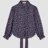 Bimani Blusa Semitransparente Estampada