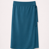 Bimani Teal Wrap Midi Skirt