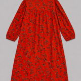 Comptoir des Cotonniers Vestido Cruzado Rojo con Estampado Floral