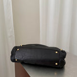 Nina Ricci Bolso de Hombro de Piel Negra con Asa Superior