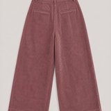 Essentiel Antwerp Pantalones Malva de Pana y Pernera Ancha