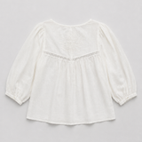 Indi & Cold White Embroidered Blouse