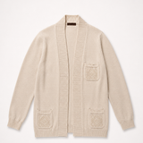 Loewe Ivory Belted Knit Cardigan