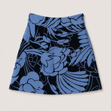 Minifalda Miu Miu Azul con Estampado Floral