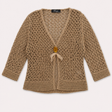 Peruzzi Crochet Knit Cardigan