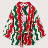Cárdigan Cruzado MC2 Saint Barth de Punto Zigzag Multicolor