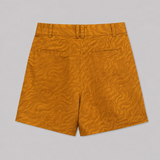Sandro Shorts de Sastrería de Jacquard Mostaza