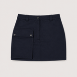 Sandro Navy Utility Mini Skirt