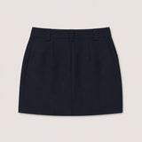 Sandro Navy Utility Mini Skirt