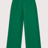 Sézane Green High-Waisted Tailored Trousers