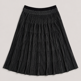 Sita Murt Black Metallic Knit Midi Skirt
