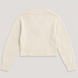 & Other Stories Jersey Blanco de Punto con Escote de Pico