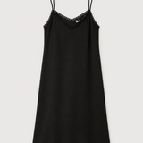 The Kooples Black Satin Slip Dress