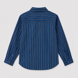 The Tiny Big Sister Blue Striped Oversized Shirt