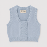 The Tiny Big Sister Light Blue Knit Vest