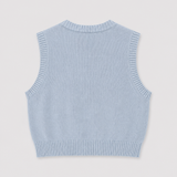 The Tiny Big Sister Light Blue Knit Vest