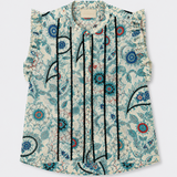 Zadig & Voltaire Printed Ruffle Blouse