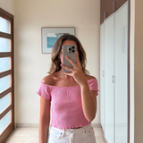 Crop top rosa TOMMY HILFIGER XS