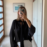 Blusa negra ZARA S