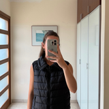 Chaleco negro alcolchado ZARA M