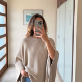 Jersey estilo poncho algodón ETIQUETA NEGRA S