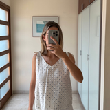 Top blanco puntos YERSE XS