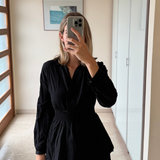 Vestido negro corto ZARA XS