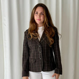 Weekend Max Mara Checked Wool Blazer