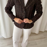 Weekend Max Mara Checked Wool Blazer