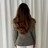 Blazer lana espiga gris Ralph Lauren