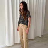 Blusa Estampada Negro y Crema Essentiel Antwerp