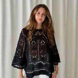 Isabel Marant Black Lace Blouse