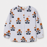 The Tiny Big Sister Striped Floral Cotton Blouse