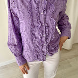 Blusa Lavanda Broderie Selected Femme