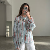 Sessùn Striped Floral Blouse