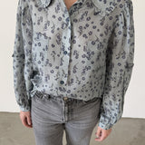 Josephine Blusa Floral de Seda