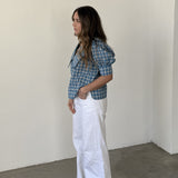 GANNI Blusa de Cuadros